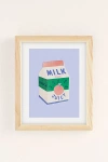 Urban Outfitters Carmen Veltman Peach Milk Art Print In Natural Wood Frame At  In Neutral