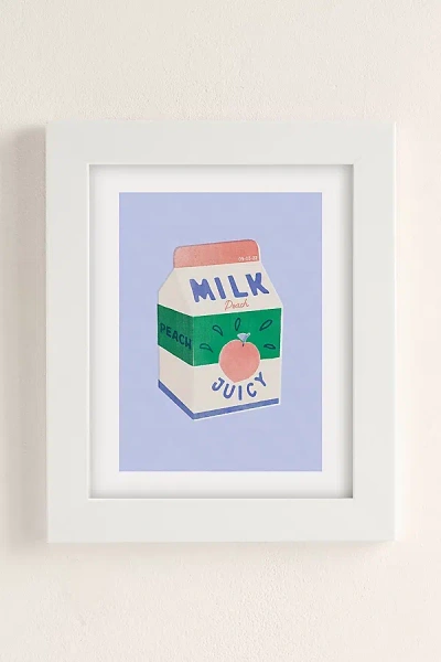 Urban Outfitters Carmen Veltman Peach Milk Art Print In White Matte Frame At  In Neutral