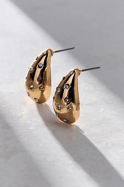 Urban Outfitters Carolina Stars Rhinestone Teardrop Earring In Gold, Women's At