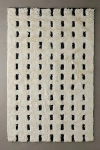 Urban Outfitters Carson Shaggy Wool Rug In Black/white At  In Neutral
