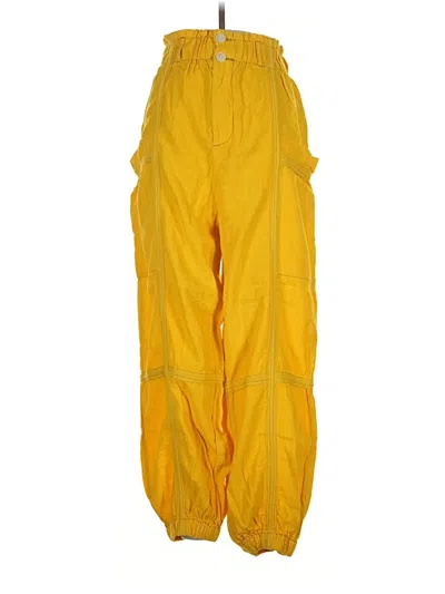 Pre-owned Urban Outfitters Casual Pants In Yellow