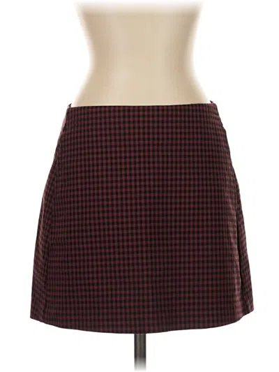 Pre-owned Urban Outfitters Casual Skirt In Burgundy