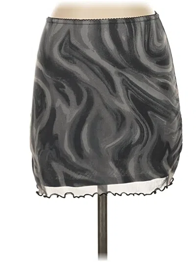 Pre-owned Urban Outfitters Casual Skirt In Gray