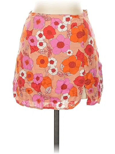 Pre-owned Urban Outfitters Casual Skirt In Orange