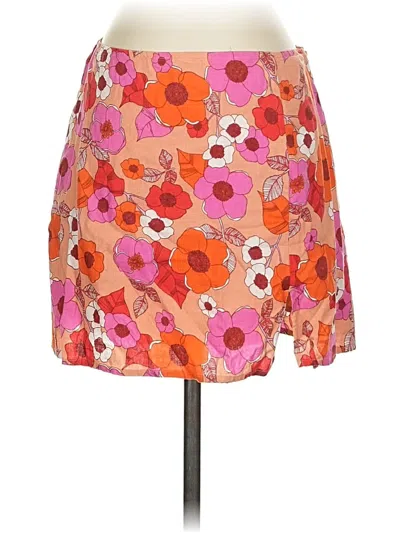 Pre-owned Urban Outfitters Casual Skirt In Orange