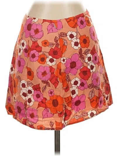 Pre-owned Urban Outfitters Casual Skirt In Orange