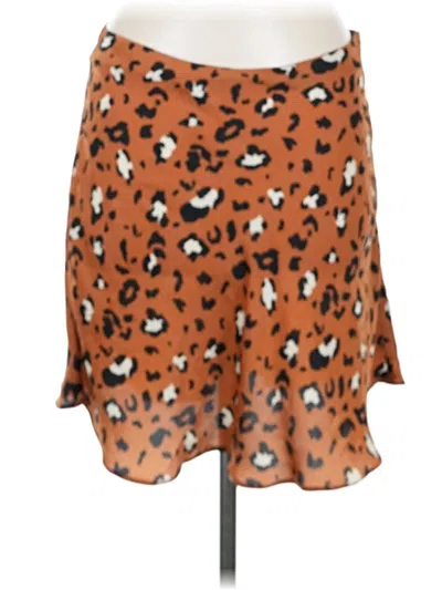 Pre-owned Urban Outfitters Casual Skirt In Orange