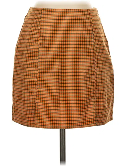 Pre-owned Urban Outfitters Casual Skirt In Orange