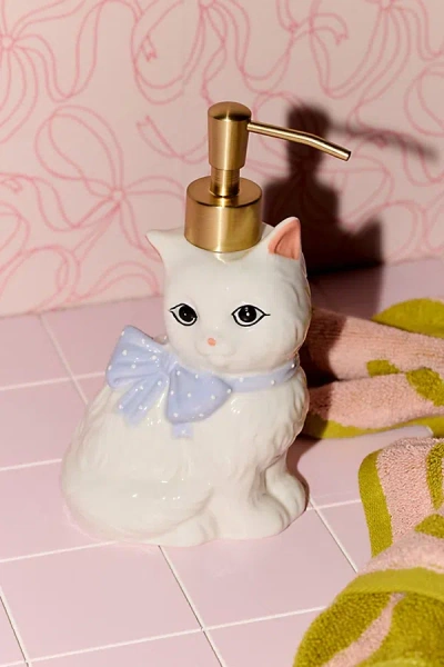 Urban Outfitters Cat Soap Dispenser In White At