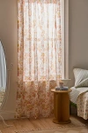 Urban Outfitters Catlyn Floral Patterned Window Panel In Cream At  In Neutral
