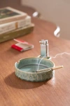 Urban Outfitters Cayla Carved Ashtray In Green At