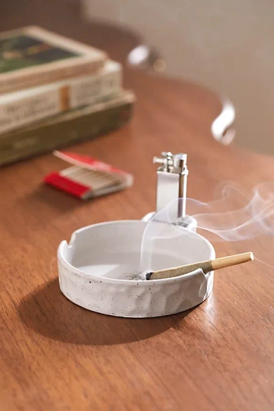 Urban Outfitters Cayla Carved Ashtray In Neutral At  In White