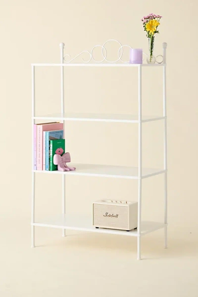 Urban Outfitters Celeste 4-tier Iron Storage Shelf In White At