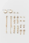 URBAN OUTFITTERS CELESTIAL POST & HOOP EARRING SET IN GOLD, WOMEN'S AT URBAN OUTFITTERS