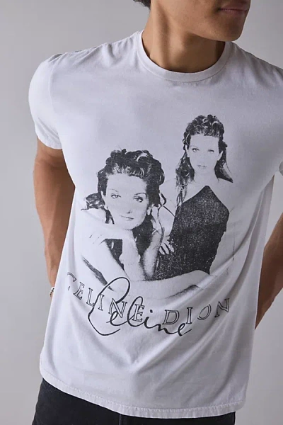 Urban Outfitters Celine Dion Signature Graphic Tee In White, Men's At