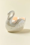 Urban Outfitters Ceramic Swan 5.5 oz Scented Candle In Sheer Musk/vanilla At