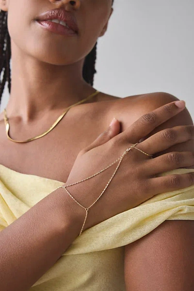 Urban Outfitters Chain & Pearl Bracelet Set In Gold, Women's At