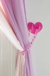 URBAN OUTFITTERS CHAIN LINK CURTAIN TIE-BACK SET IN PINK AT URBAN OUTFITTERS