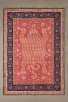 Urban Outfitters Chandra Tiger Printed Rug In Red Berry At