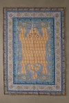 Urban Outfitters Chandra Tiger Printed Rug In Turquoise At