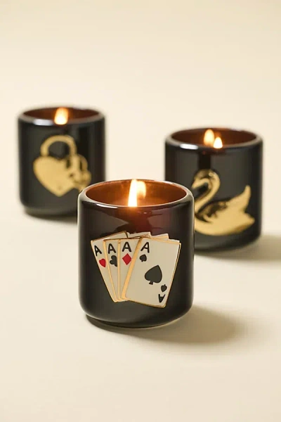 Urban Outfitters Charm 4 oz Scented Candle In Dark Red At  In Black
