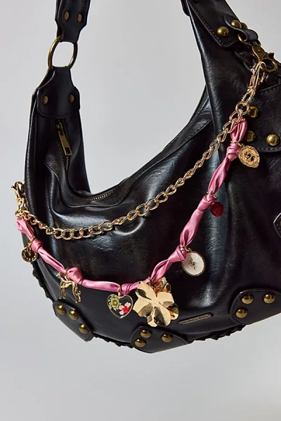 Urban Outfitters Charmed Bandana Bag Chain In Pink, Women's At