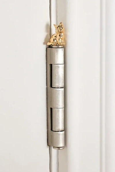 Urban Outfitters Charmed Door Head Hinge Magnet In Cat At  In Gold