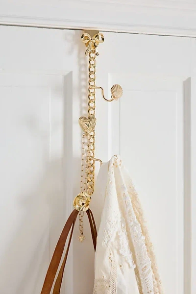 Urban Outfitters Charmed Stack Over-the-door Multi-hook In Gold At