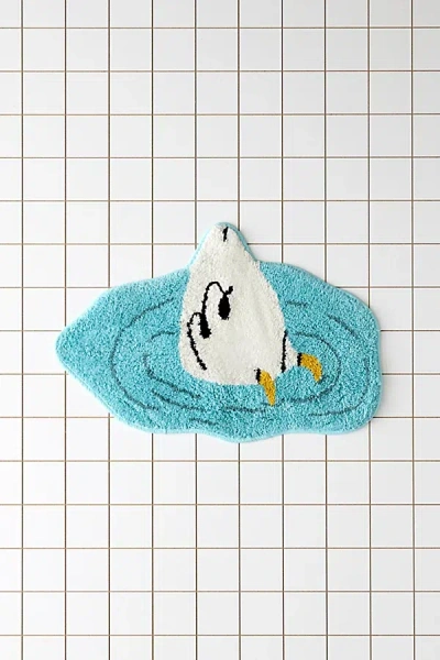 Urban Outfitters Cheeky Goose Shape Tufted Bath Mat In Cheeky Goose At  In Blue