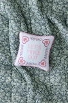 Urban Outfitters Cheeky Slogan Velvet Embroidered Throw Pillow In Let's Make Out At  In White