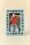 Urban Outfitters Cheers Slogan Text Ceramic 4" X 6" Picture Frame In Blue At