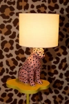 Urban Outfitters Cheetah Table Lamp In Pink At  In Gold