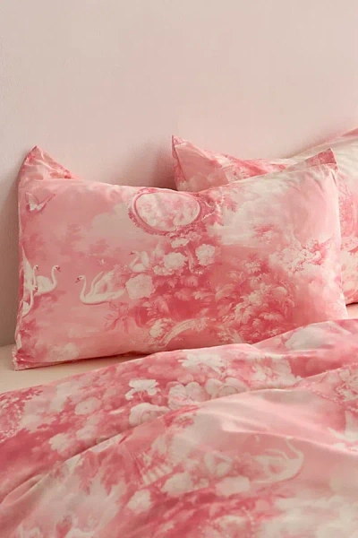 Urban Outfitters Cherub Dreams Patterned Sham Set In Pink At