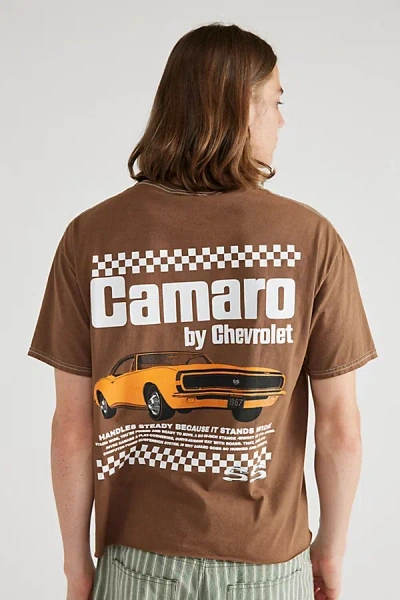 Urban Outfitters Chevy Camaro Cropped Graphic Tee In Brown, Men's At
