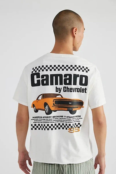 Urban Outfitters Chevy Camaro Cropped Graphic Tee In Ivory, Men's At  In Ivory