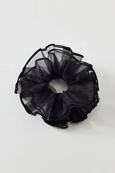 Urban Outfitters Chiffon Oversized Scrunchie In Black, Women's At