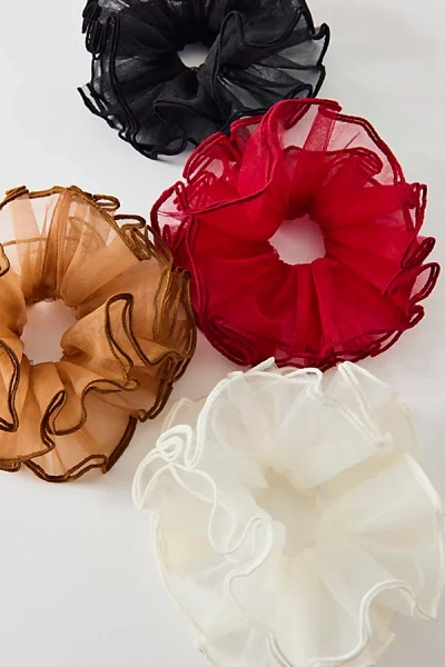 Urban Outfitters Chiffon Oversized Scrunchie In Ivory, Women's At  In Multi