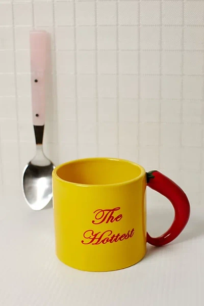 Urban Outfitters Chili Pepper Mug In Chili Pepper At  In Yellow