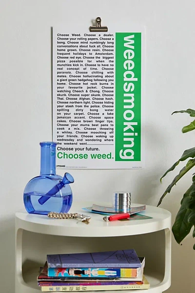 Urban Outfitters Choose Weed Poster At  In Multi