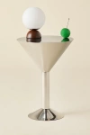 Urban Outfitters Chrome Martini Metal Side Table In Silver At  In Silver