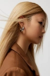 Urban Outfitters Chubby Hoop Earring Set In Silver