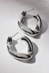 Urban Outfitters Chubby Irregular Hoop Earring In Silver, Women's At  In Metallic