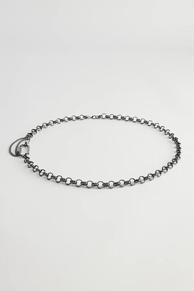 Urban Outfitters Chunky Chain Carabiner Belt In Black, Men's At