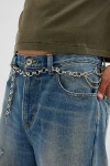 Urban Outfitters Chunky Chain Carabiner Belt In Silver, Men's At