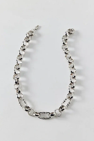 Urban Outfitters Chunky Linked Chain Necklace In Silver, Men's At  In Metallic