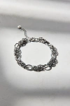 Urban Outfitters Chunky Wrapped Chain Waterproof Bracelet In Silver, Men's At  In Silver