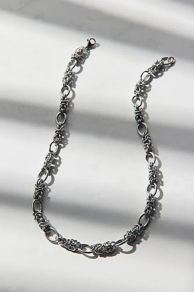 Urban Outfitters Chunky Wrapped Chain Waterproof Necklace In Silver, Men's At