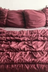 Urban Outfitters Cinched Puffy Comforter In Port Royale At  In Burgundy