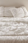 Urban Outfitters Cinched Puffy Comforter In White At  In White