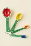 Urban Outfitters Citrus Ceramic Measuring Spoon Set In Light Green At